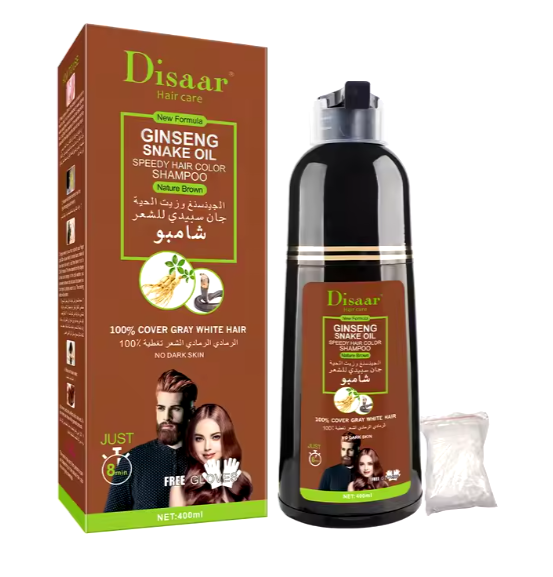 Natural Brown Hair Color Shampoo (400ml) Wish2Cart