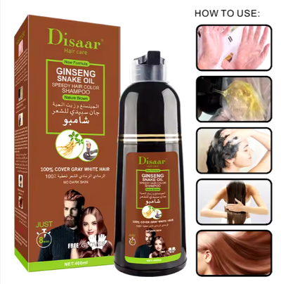 Natural Brown Hair Color Shampoo (400ml) Wish2Cart